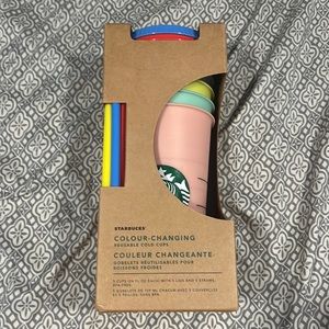 Starbucks Colour-Changing Reusable Cold Cups with Straws
